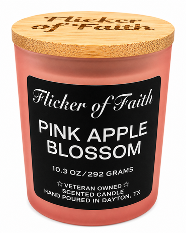 Pink Apple Blossom 2-wick scented candle 10.3oz
