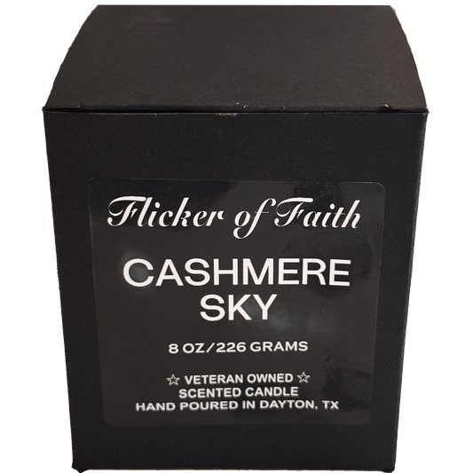 Cashmere Sky 8oz Scented Candle in Votive Glass Jar