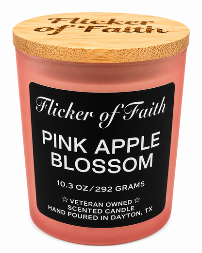 Pink Apple Blossom 2-wick scented candle 10.3oz