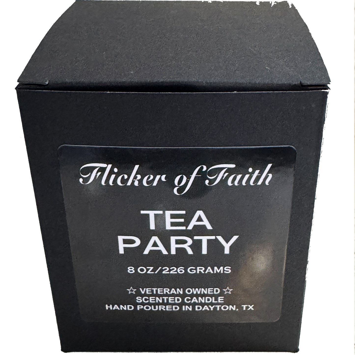 Tea Party 8oz Scented Candle in Votive Glass Jar
