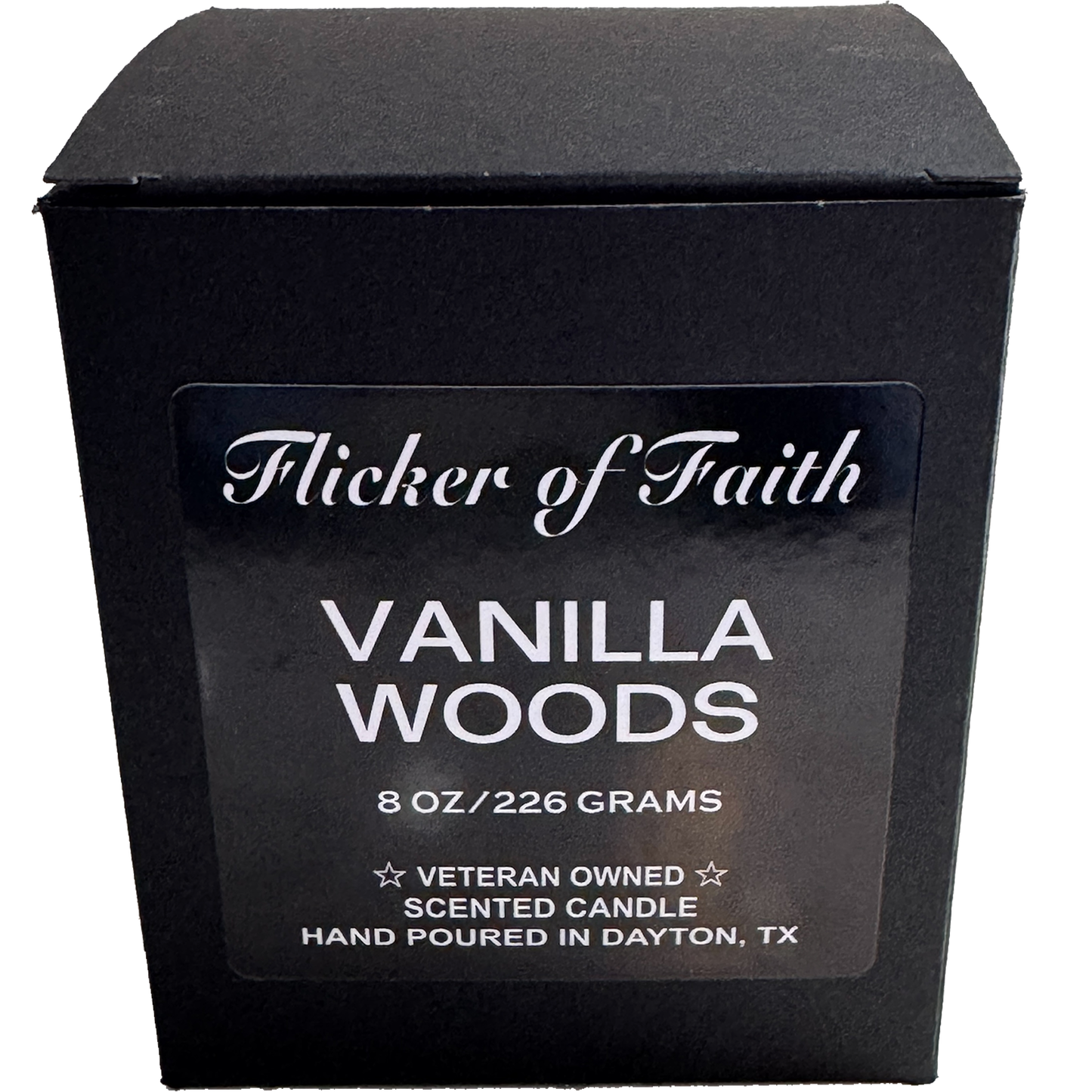 Vanilla Woods 8oz Scented Candle in Votive Glass Jar
